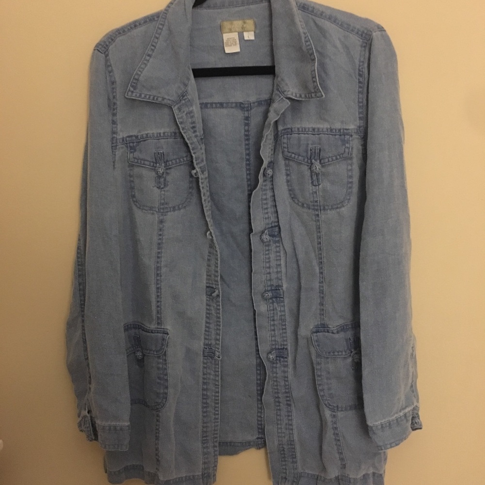Oversized Jean Shirt/“Jacket”